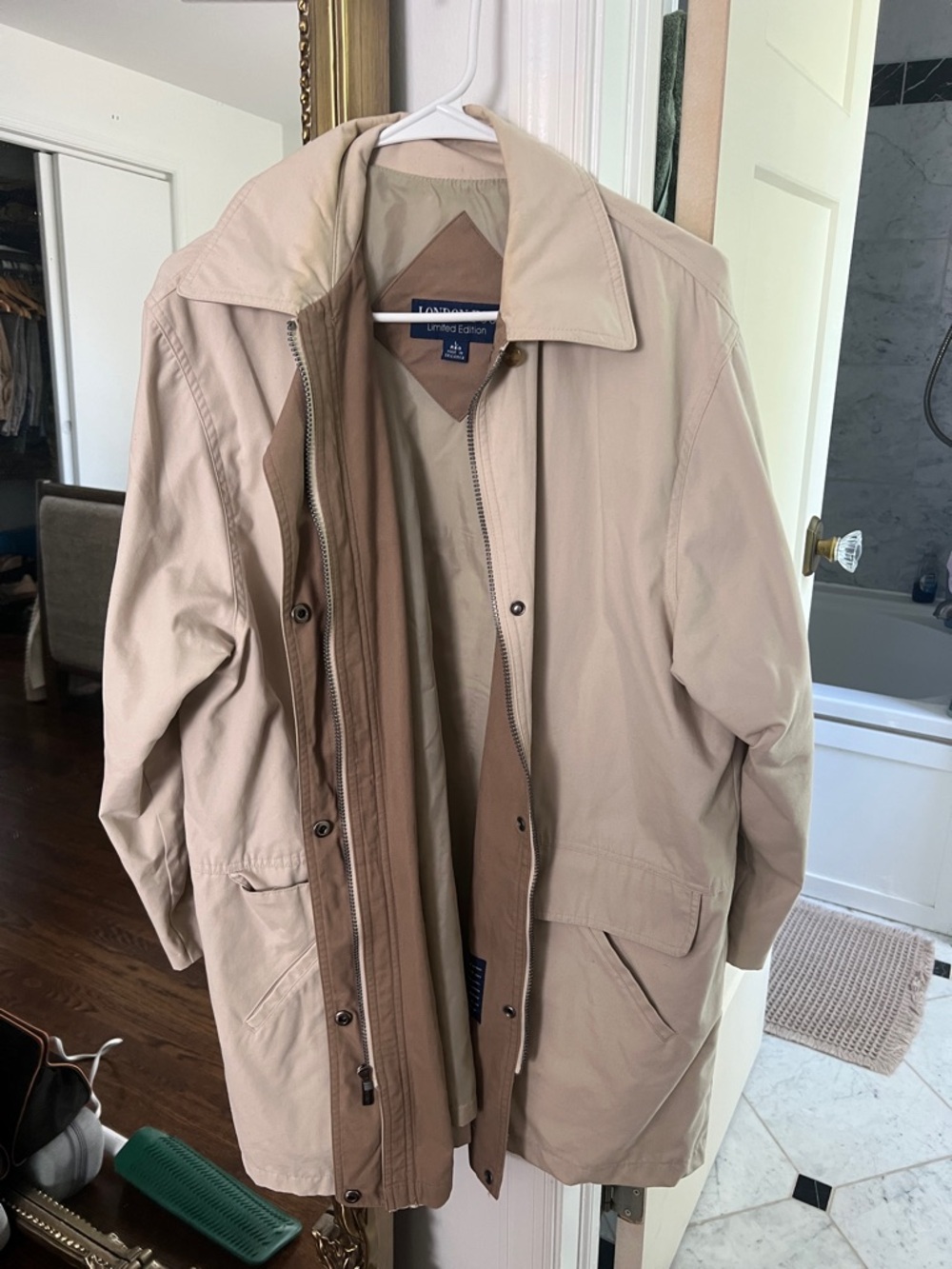 London Fog Beige/Tan Trench Coat